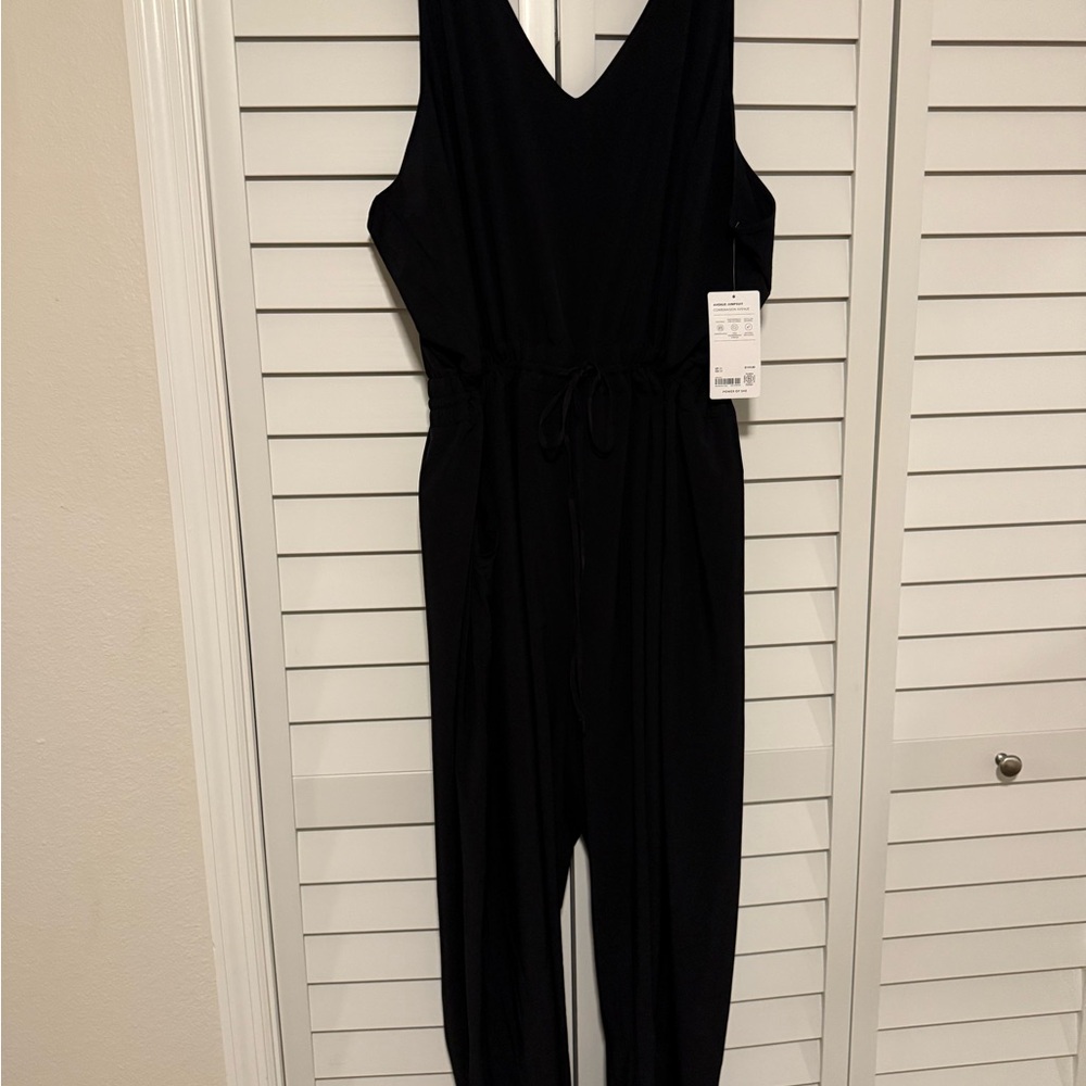 Athleta Black Sleeveless Jumpsuit